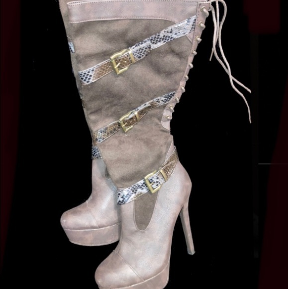 2 Lips Too Shoes - 2 Lip Too Knee High Platform Boots